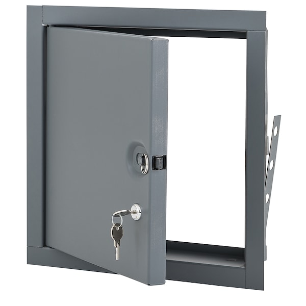 Fire Rated Access Door, 10x10, Prime Coat W/ Cylinder Lock